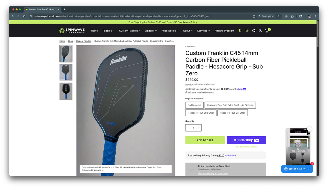 Partnering with Spinwave Pickleball